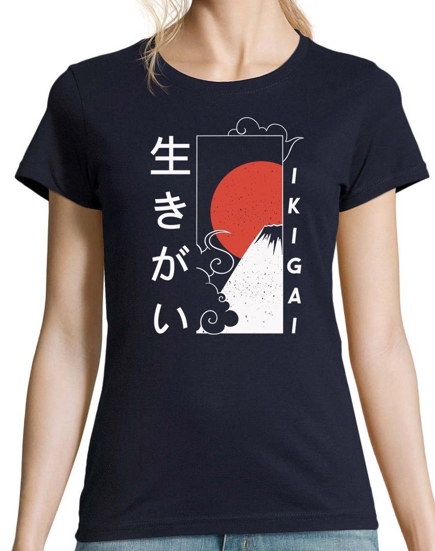 Youth Designz T-Shirt Ikigai Japan Damen Shirt mit trendigem Frontprint günstig online kaufen