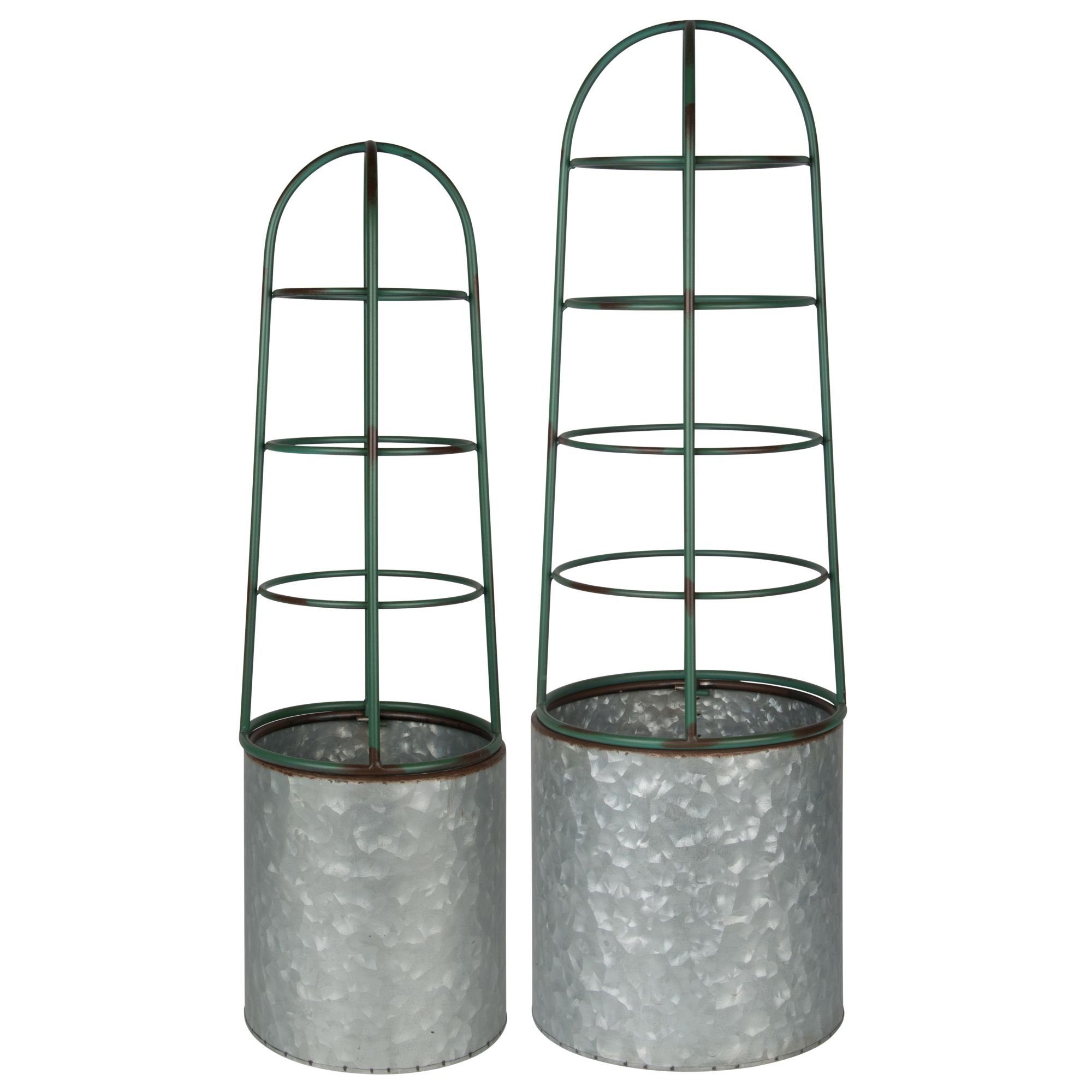 Rivanto Blumentopf (Set, 2 St), mit Rankhilfe große Blumenschalen