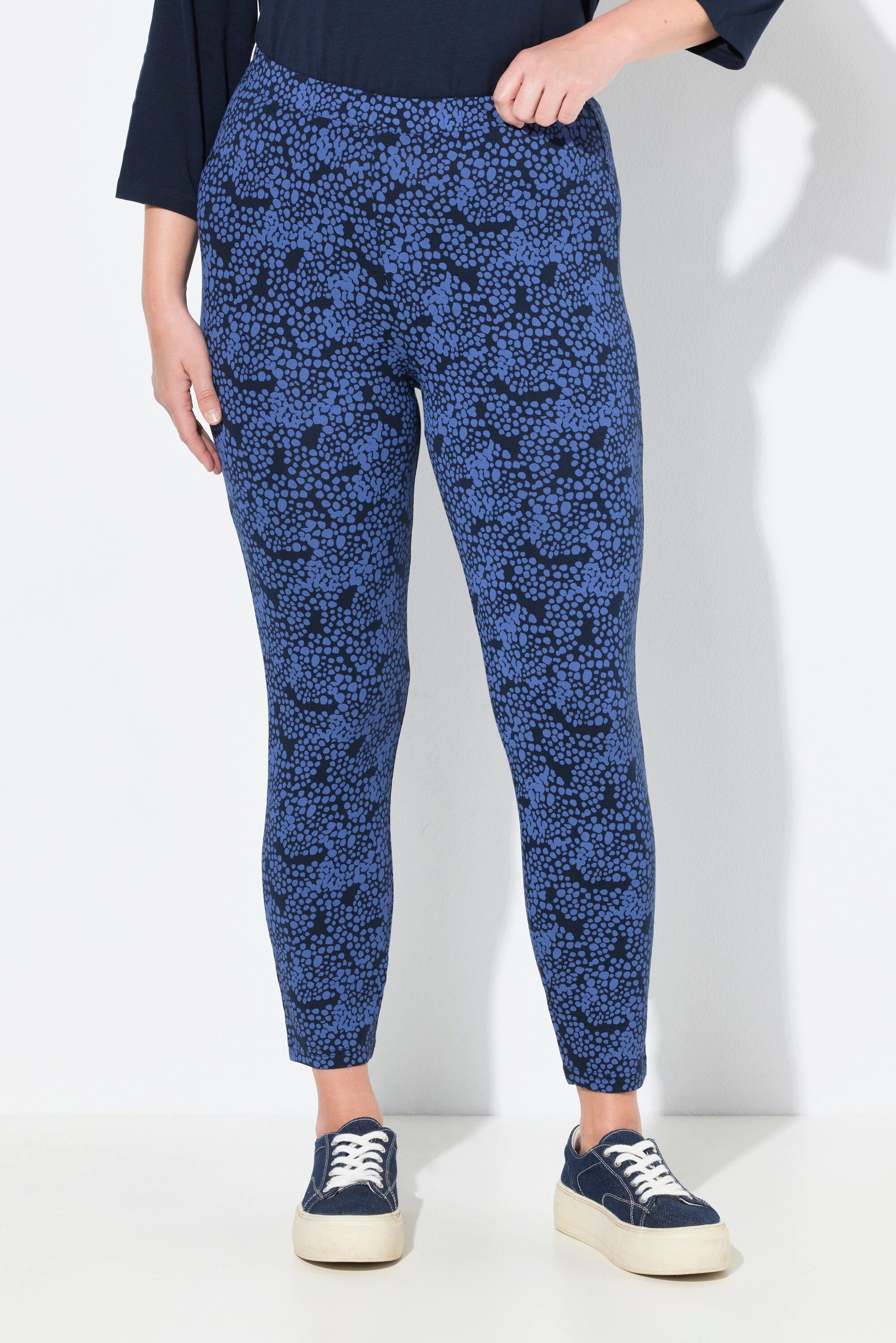 Ulla Popken Leggings Leggings bedruckt schmales Bein Biobaumwolle günstig online kaufen