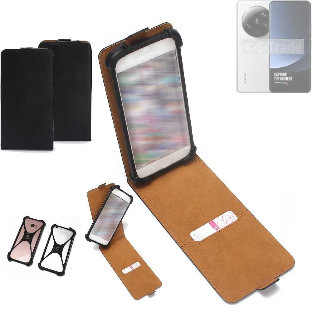 K-S-Trade Handyhülle für Xiaomi 13 Ultra, Handyhülle Schutzhülle Hülle Case Cover Flip Style Bumper