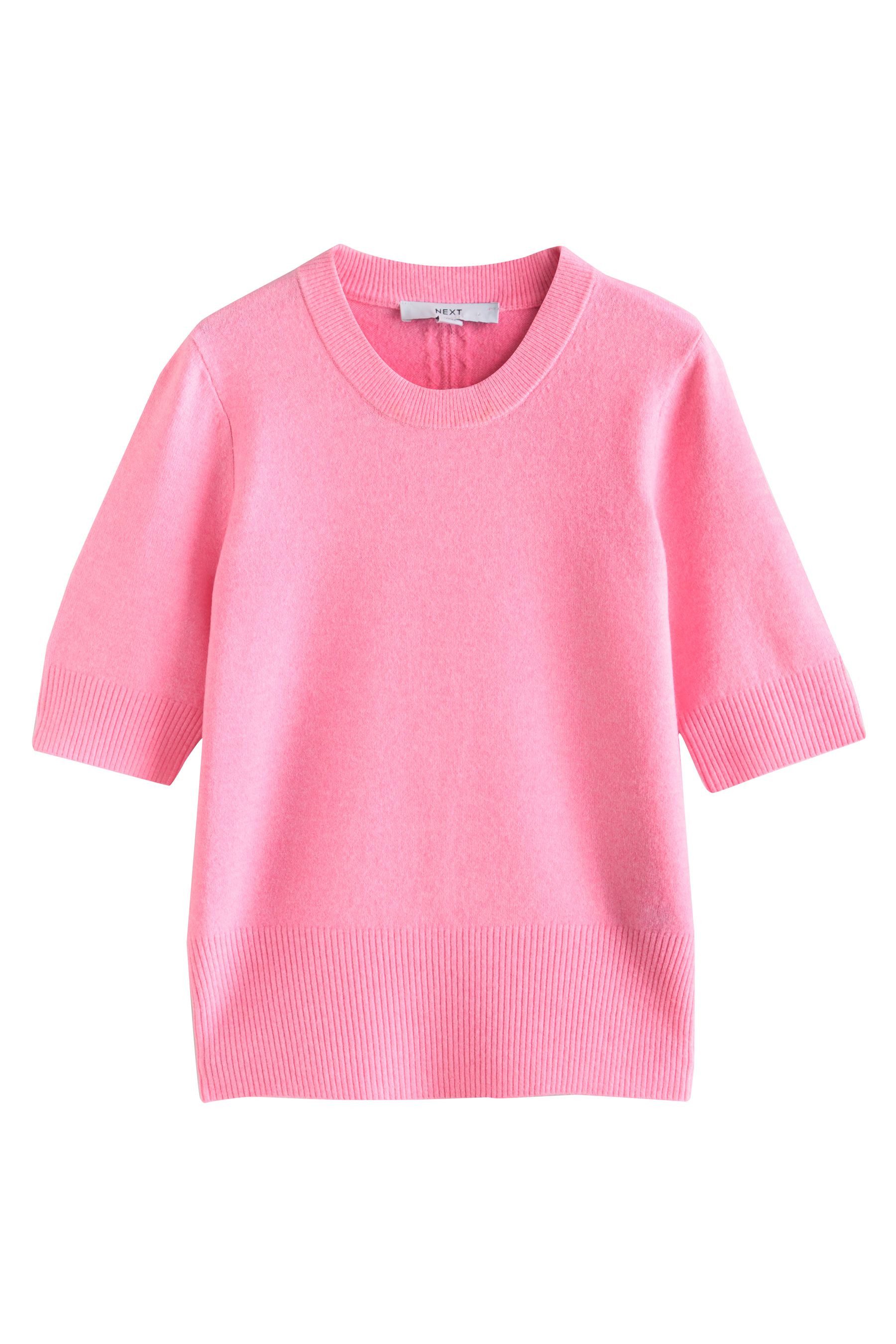 Strickpullover Superweiches, kurzärmeliges Strickoberteil