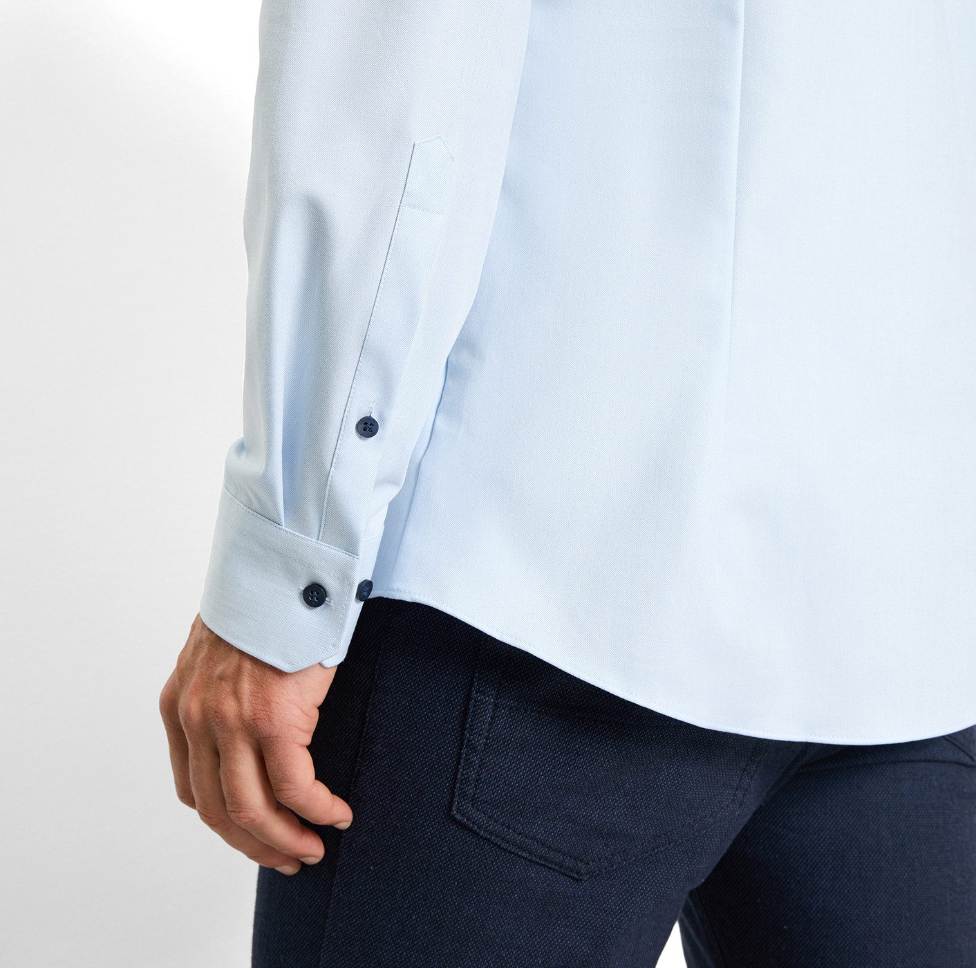 OLYMP Businesshemd No. Six super slim Jersey-Hemd