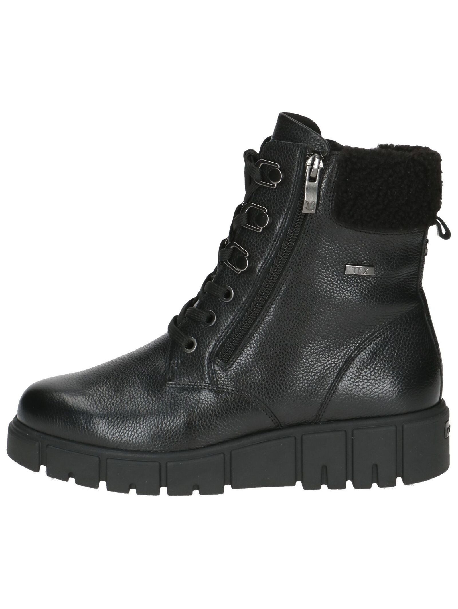 Caprice Stiefelette Leder/Textil . Schnürstiefelette