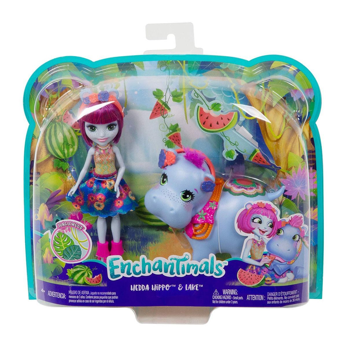 Mattel® Anziehpuppe Mattel GFN56 - Enchantimals - Spielset mit Hedda Hippo und Lake