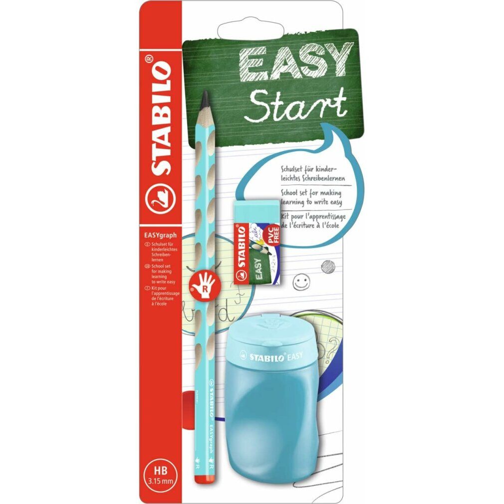 Bleistift EASYgraph Schulset für rechtshändige Kinder blau