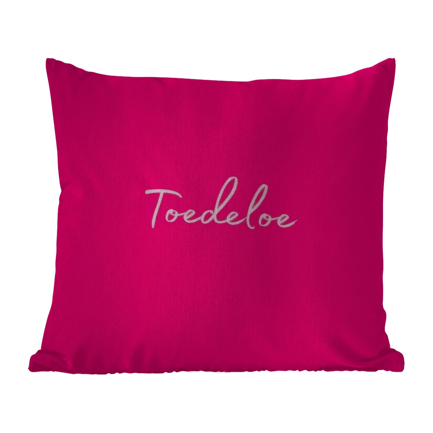 MuchoWow Dekokissen Zehentrenner - Rosa, Kissenhülle für den Außenbereich, Outdoor, Kissen, 60x60 cm