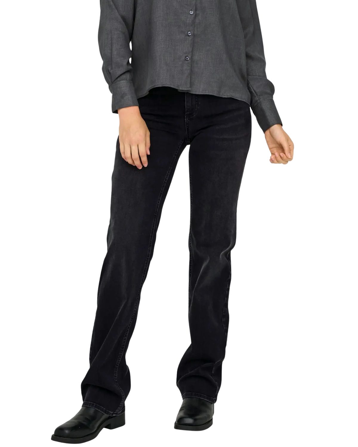 ONLY Straight-Jeans Straight Fit Jeans mit komfortabler Beinfreiheit