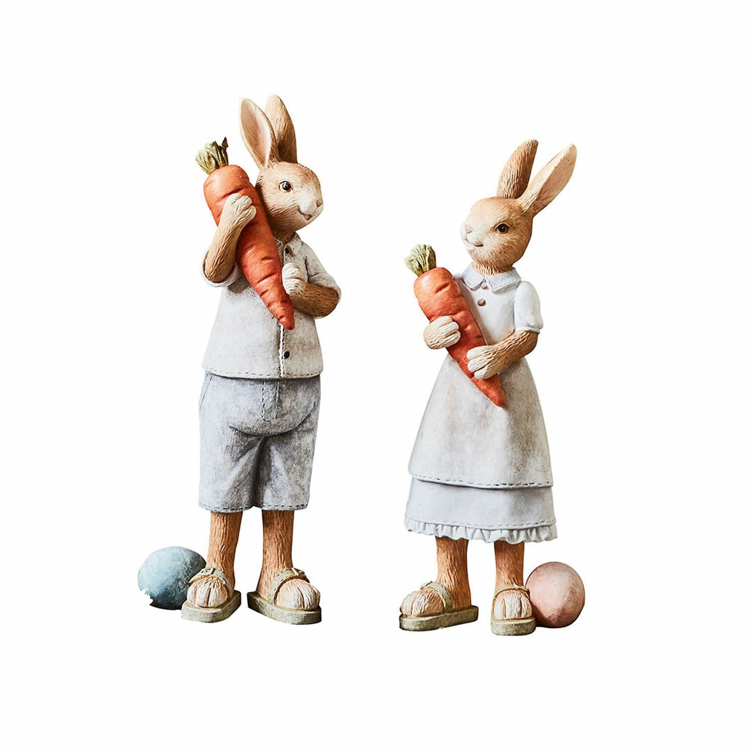 Mirabeau Osterfigur Hase 2er Set Gimont bunt