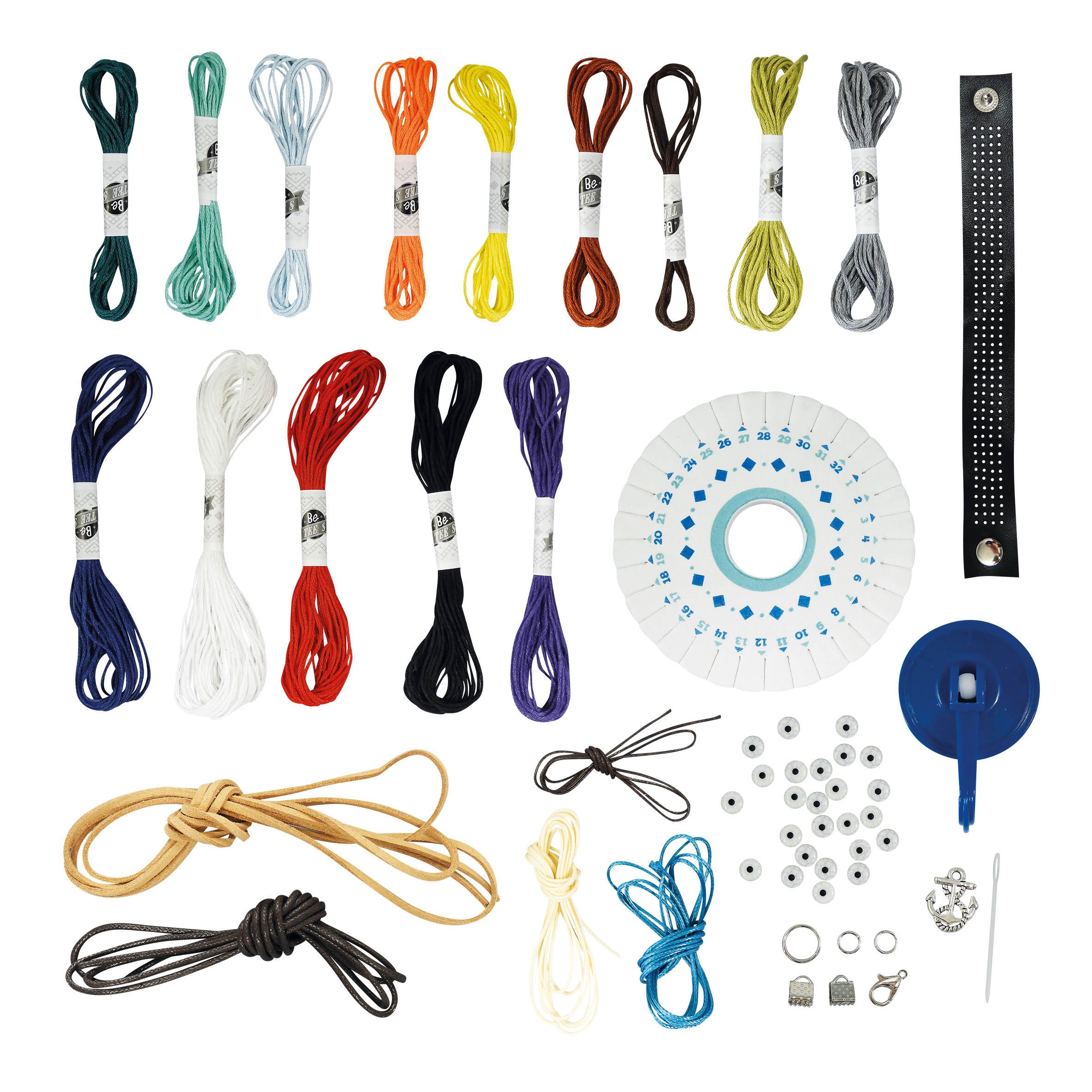 Buki France Kreativset Bastelset Freundschaftsbänder – 10 Armbänder selber machen, (Set, 1-tlg., Freundschaftsbänder Bastelset, Schmuck basteln Armbänder selber machen)