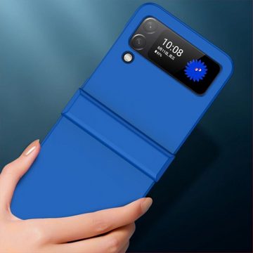 Wigento Handyhülle Für Samsung Galaxy Z Flip4 Silikon TPU Grün Schutz Cover Handy Tasche