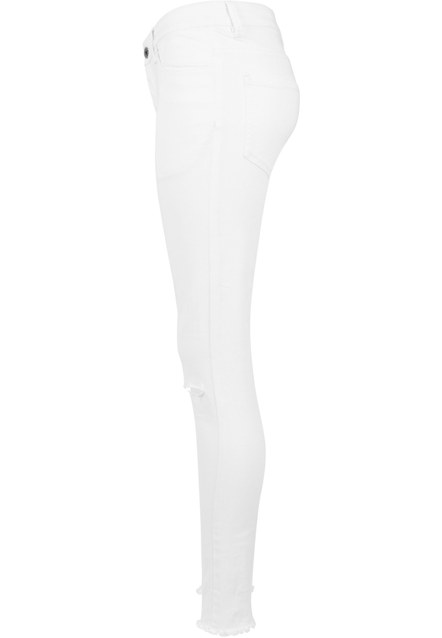 TB1538 white Cut CLASSICS Skinny-fit-Jeans Knee URBAN