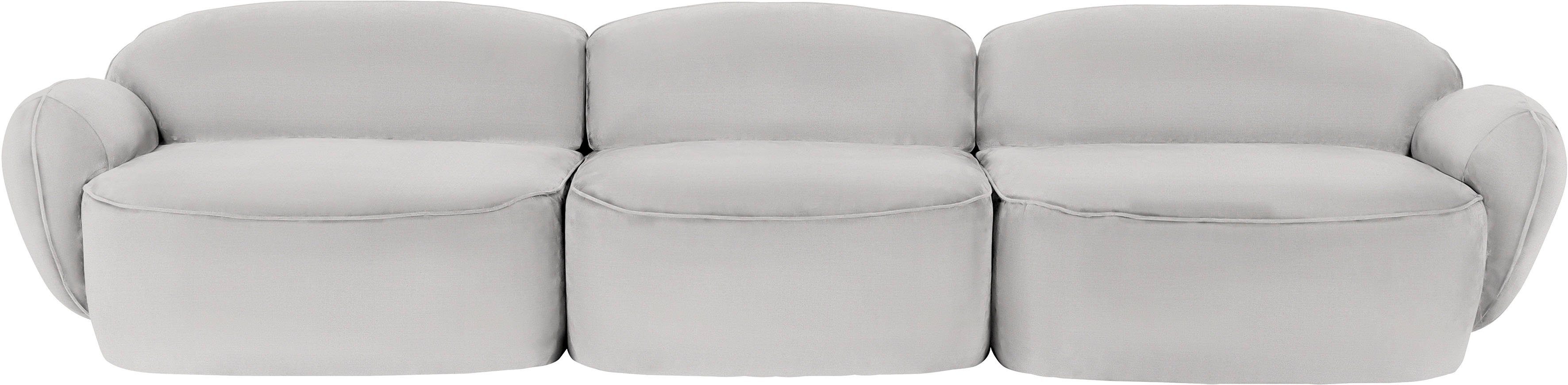 Memoryschaum, komfortabel Design 3,5-Sitzer Bubble, skandinavischen im durch furninova