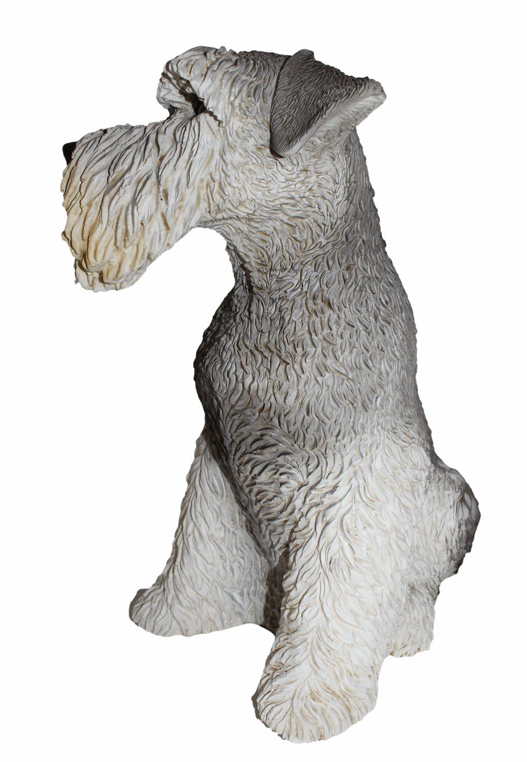 Schnauzer Castagna Castagna sitzend Deko Mittelschnauzer Hundefigur Figur Kollektion 32 aus Resin H Tierfigur cm Hund
