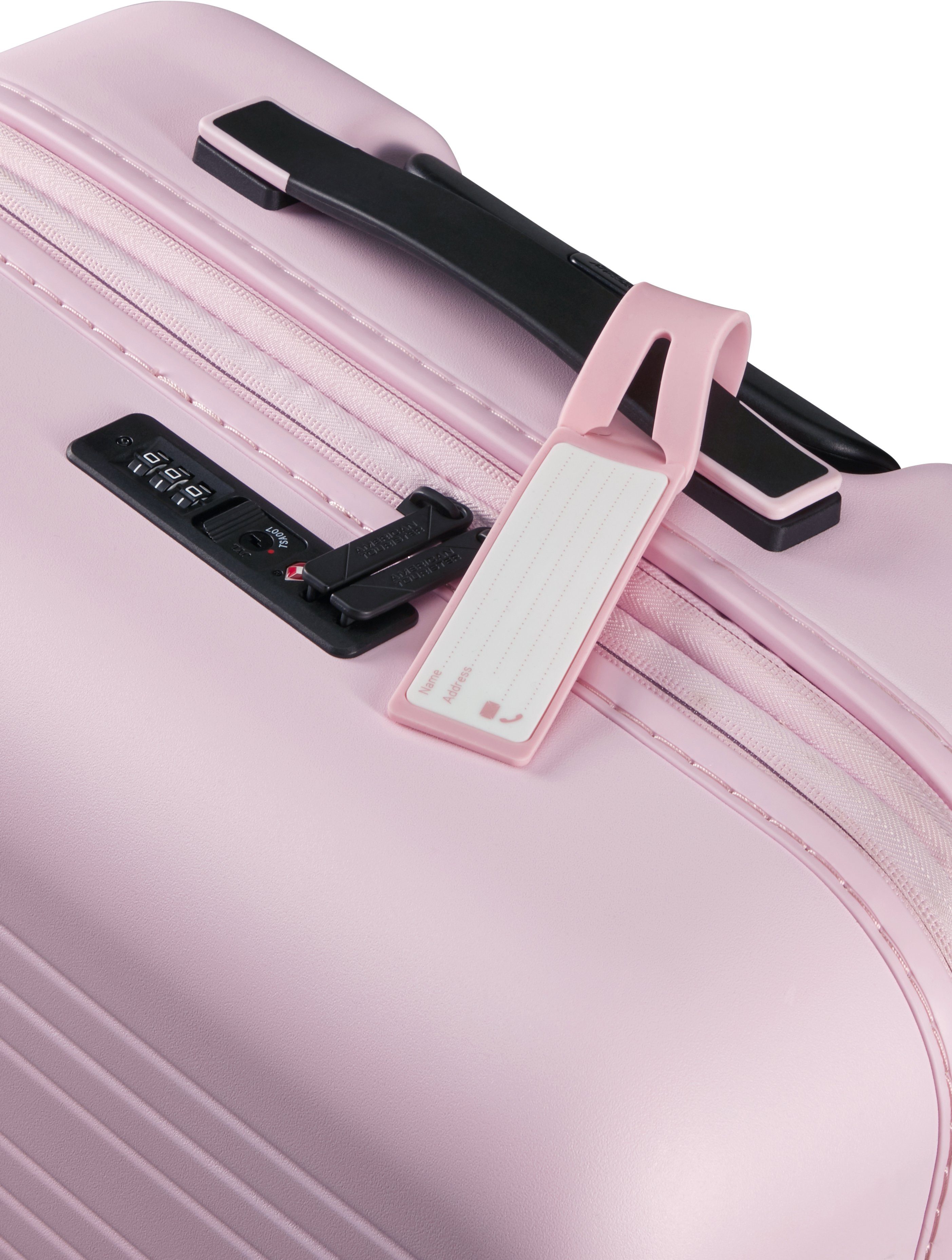 67 Soft American Volumenerweiterung Pink 4 Tourister® cm, Hartschalen-Trolley Novastream, Rollen, mit