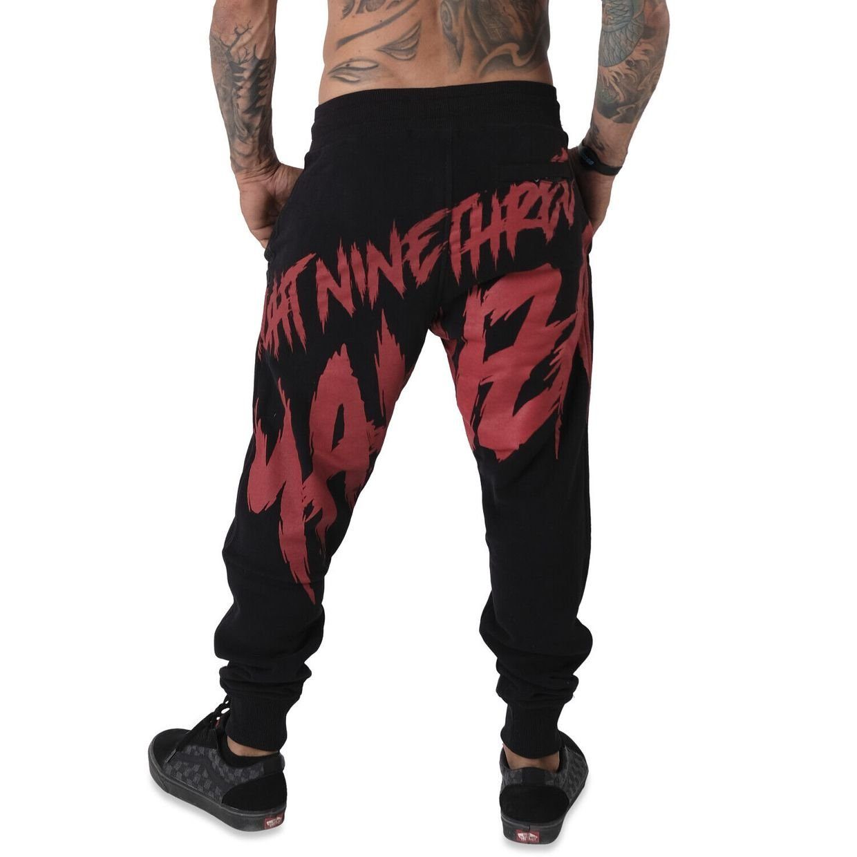 Yakuza Herren Creepy Straight Jogginghose - Bequeme Sweathose Mit Print