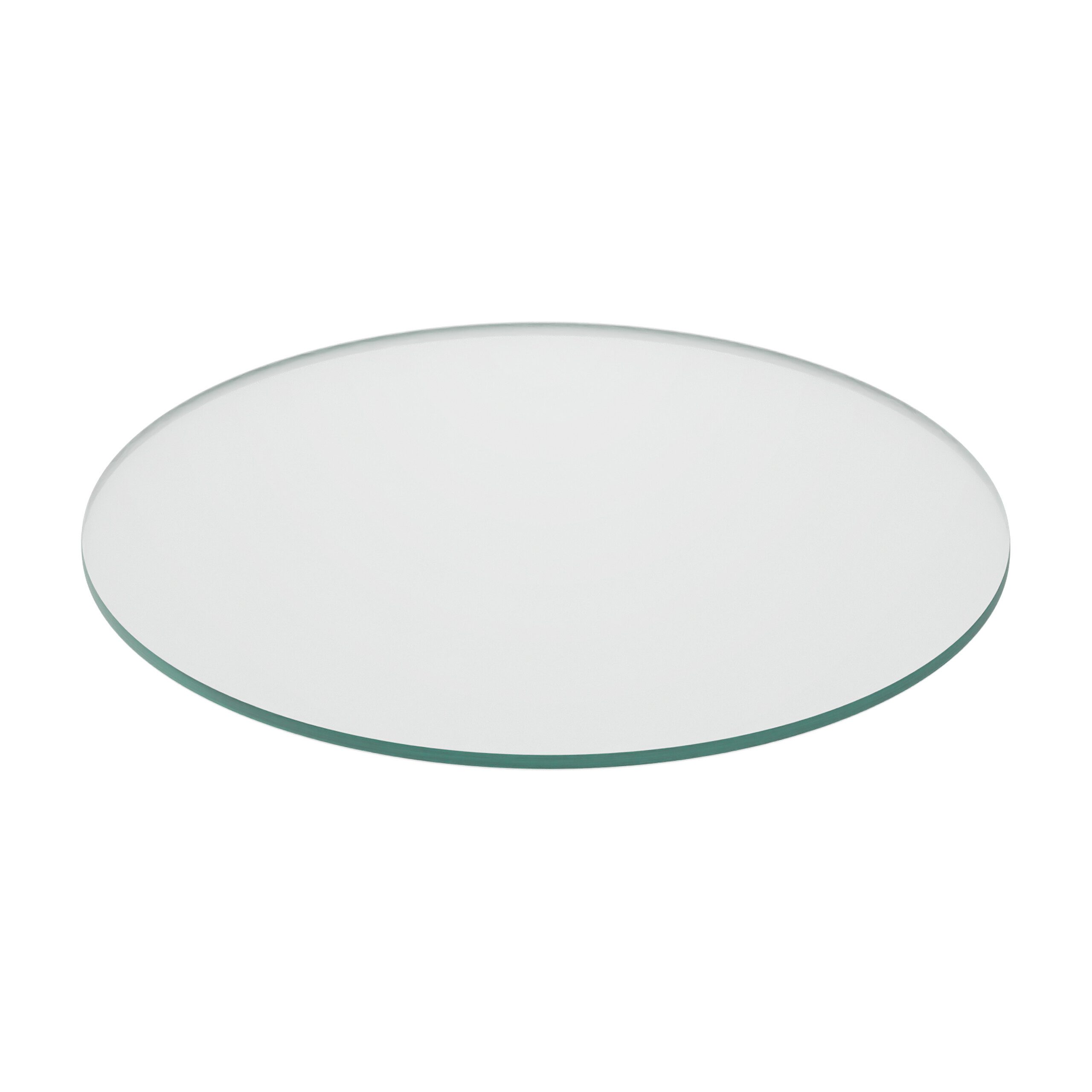 relaxdays Tischplatte Glasplatte 8mm ESG (1 St), 40 cm