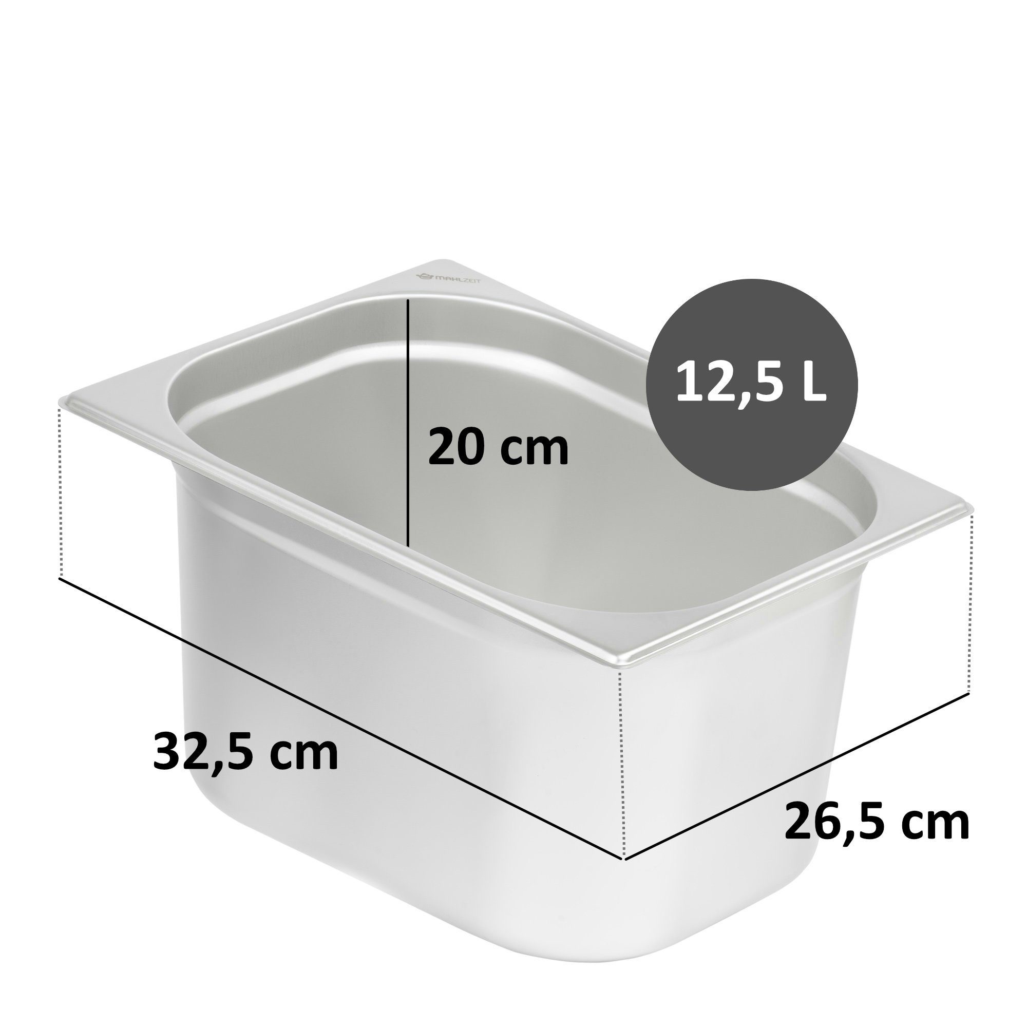 mm, Deckel(200 (Set, für Edelstahl, 1/2 Thermobehälter mit GN 200 GN Höhe mit Behälter 2-tlg., Chafing Dish 1x 1/2 Deckel, mm), Wärmebehälter, Mahlzeit Behälter Edelstahl