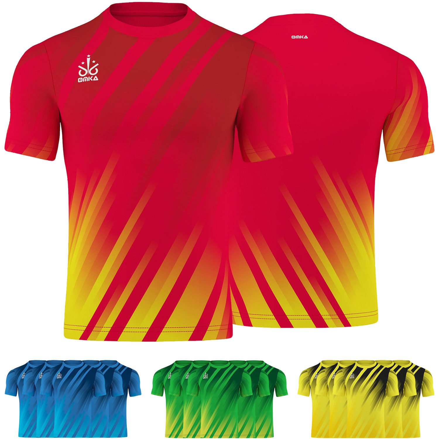 OMKA Fußballtrikot OK7209 5er Pack (Spar-Set, 5er-Pack) OMKA 5er Trikot Teamsport Teamwear Fantrikot Shirt Jersey