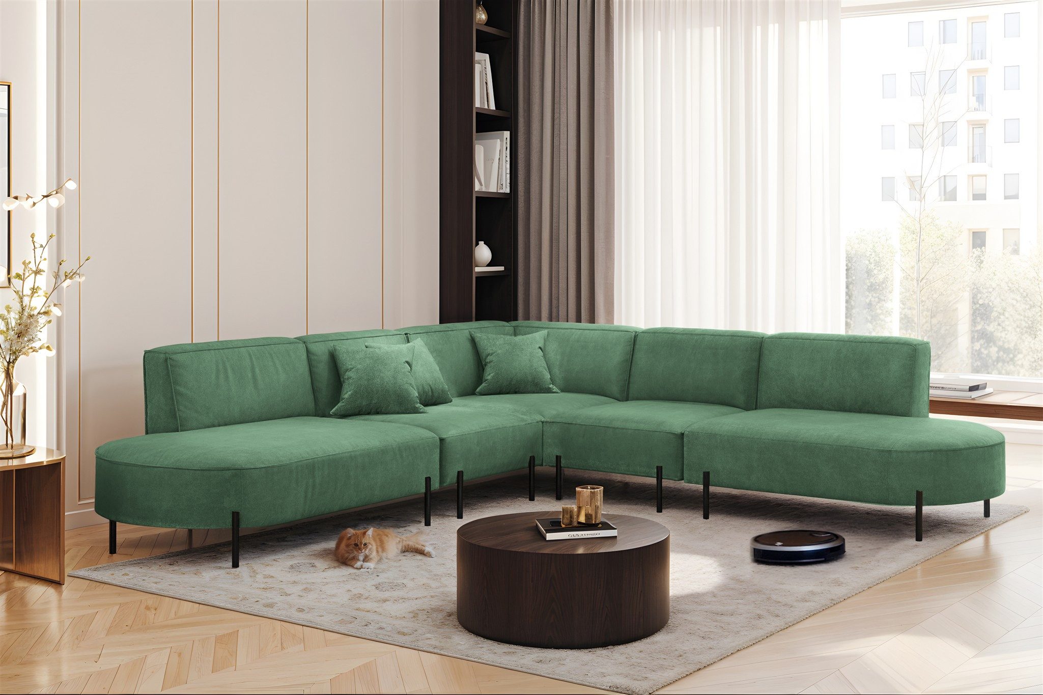 Fun Möbel Ecksofa Sofa VALENCIA Seite günstig online kaufen