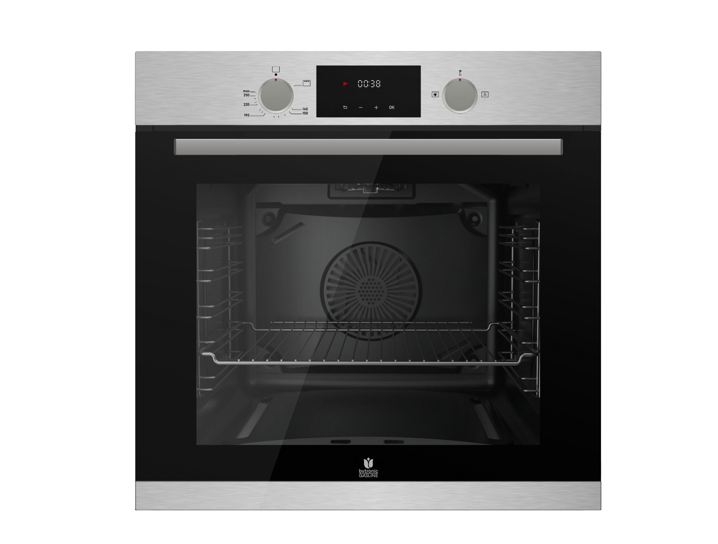 Gasline Einbaubackofen Gasline GB850-FIX Einbaubackofen Gasherd Umluft 69 Liter Erdgas/Propan