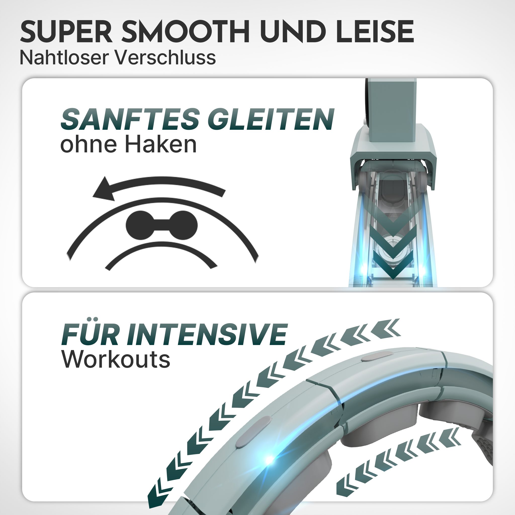 NEOLYMP Hula-Hoop-Reifen Hula Hoop Reifen Erwachsene – Fitness Ring leise verstellbar 29–40 cm (Smarter Hula Hoop Reifen verstellbar 29–40 cm Klick-System, Home Gym), Gymnastikreifen mit Tracking für Zeit, Umdrehungen und Kalorien