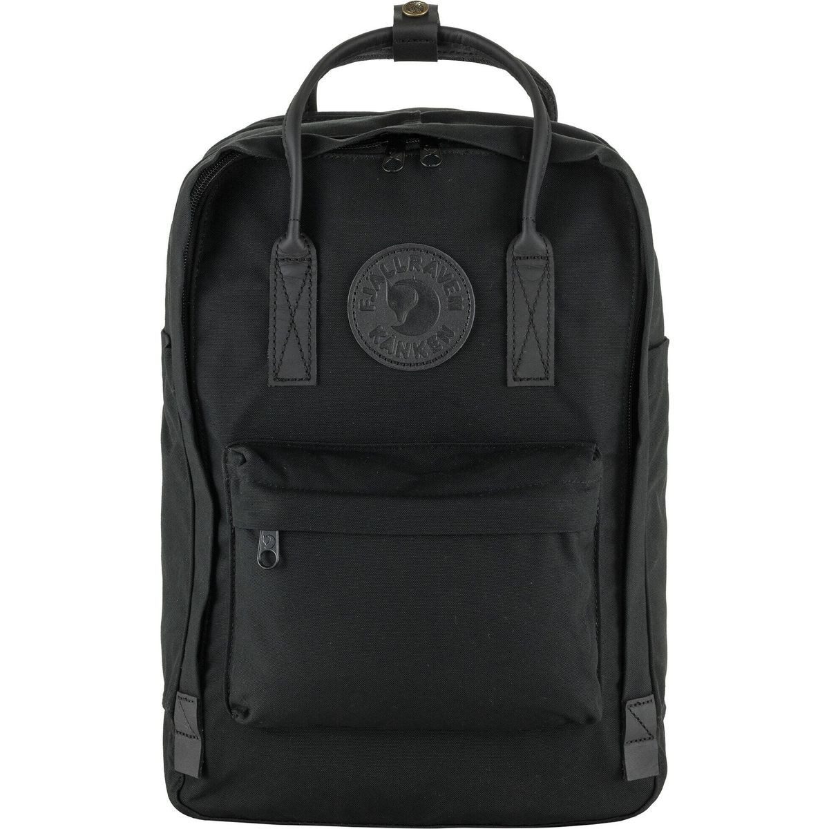 Fjällräven Tagesrucksack Kånken No. 2 Black Laptop 15, Stilvoller und robuster Rucksack mit gepolstertem Laptopfach und