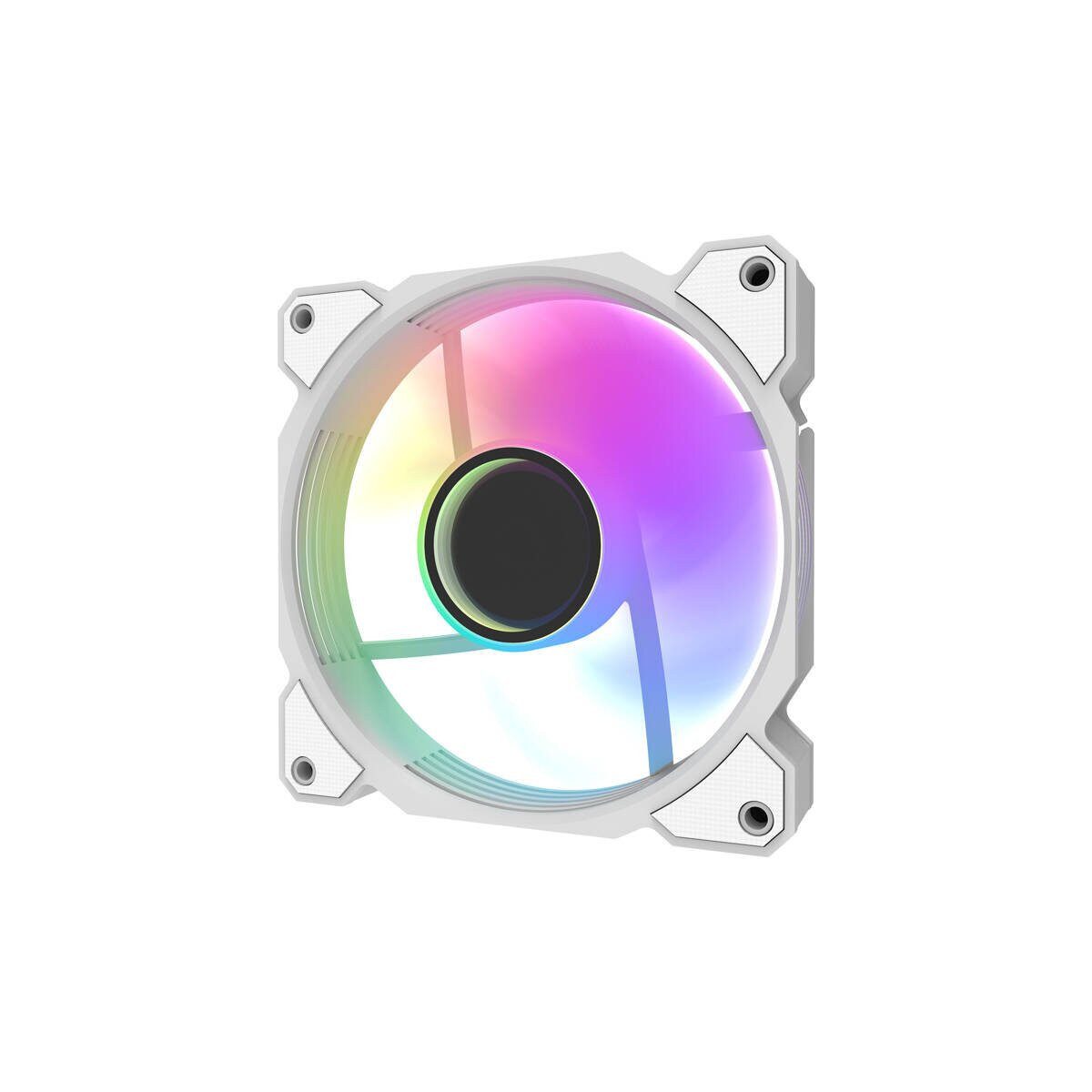 Darkflash Gehäuselüfter Darkflash DR08 ARGB Lüfter Set 5-in-1 120mm Weiß