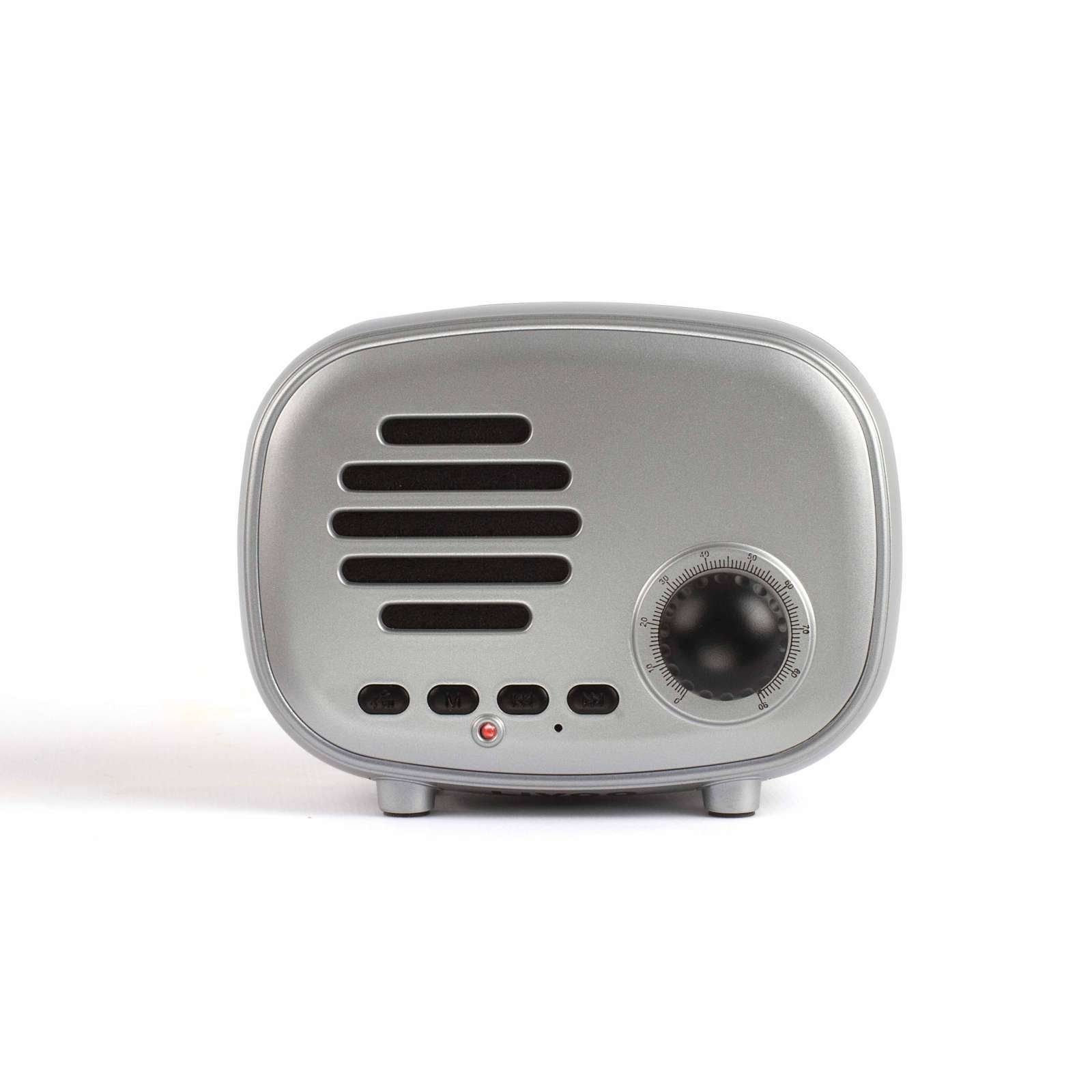 mit Lautsprecher LIVOO Mini-Retro Lautsprecher Akku LIVOO Bluetooth Mikro FM-Radio