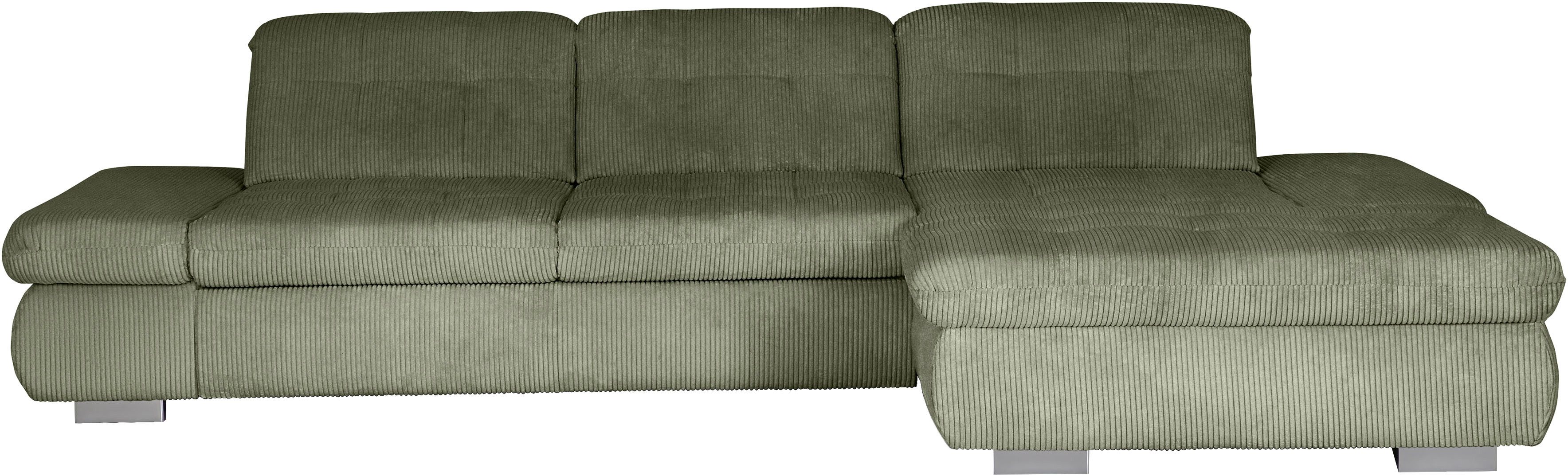 Die PlanBar Ecksofa MP-IN17004 L-Form, Breite 331 cm, Federkern-Polsterung, inkl. Sitztiefenverstellung, wahlweise weitere Funktionen