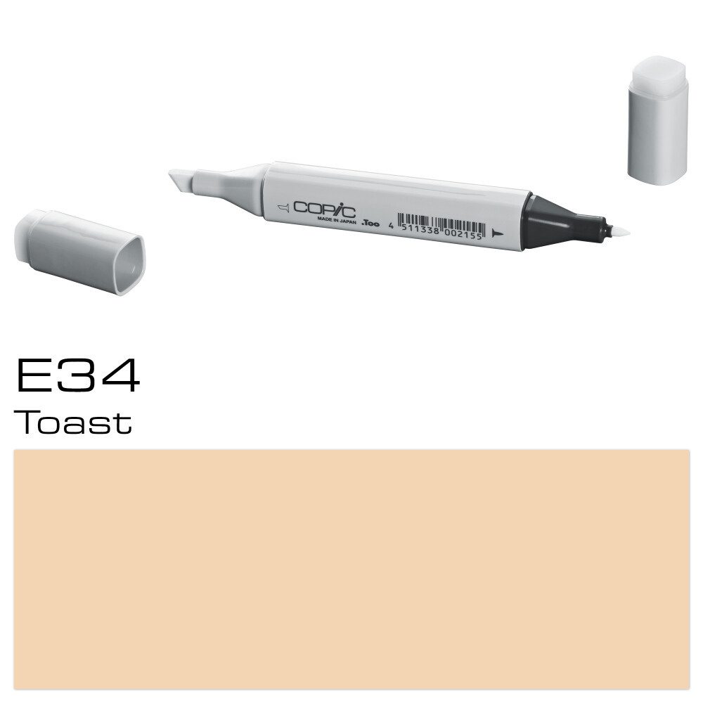 Thumbnail - COPIC Marker Marker E34 Toast - Layoutmarker für Gestalter & Designer, (1-tlg)