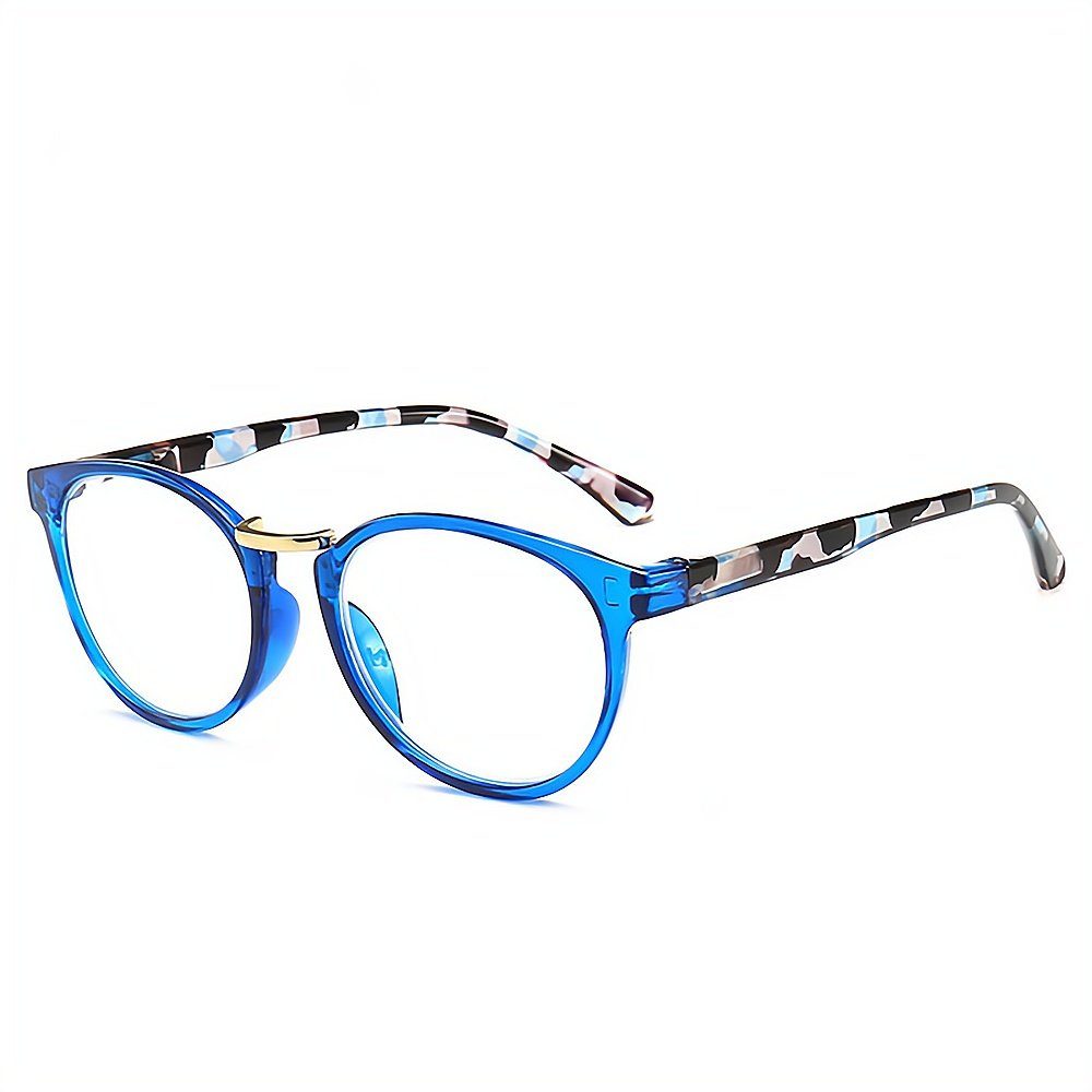 blaue Rahmen Mode Lesebrille Gläser PACIEA presbyopische bedruckte anti