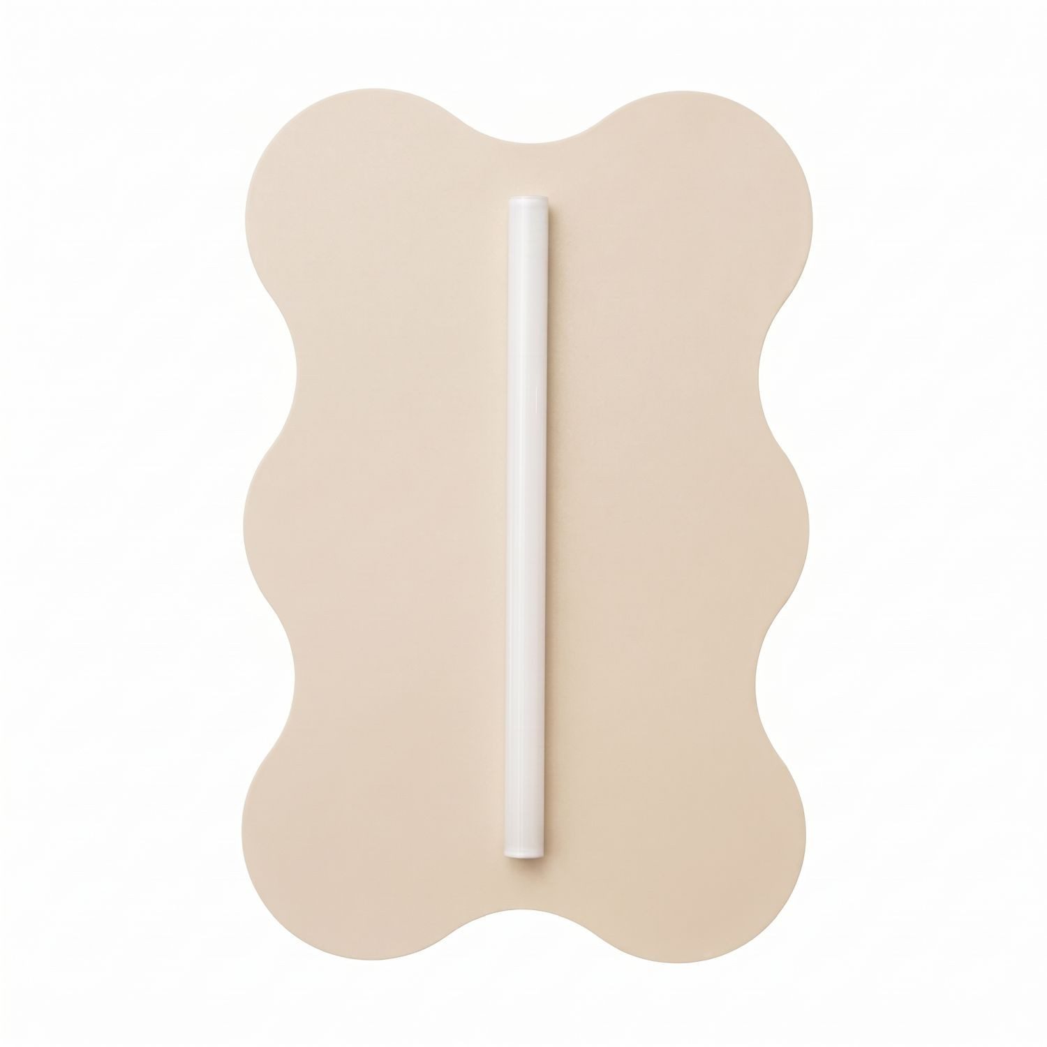 Licht-Erlebnisse Wandleuchte LENZ, ohne Leuchtmittel, Metall H: 66 cm Beige Modern