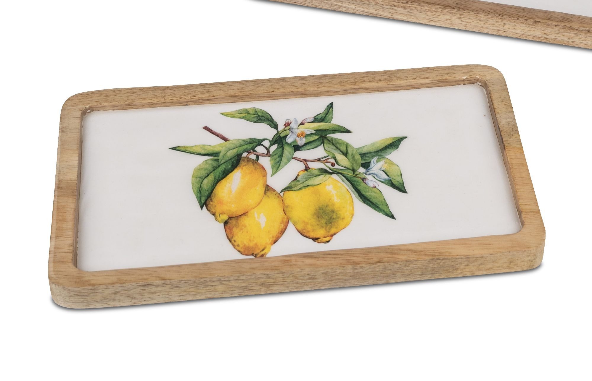 formano Servierplatte Zitronen, Mangoholz, Lebensmittelecht, Natur, Zitronen, H: cm