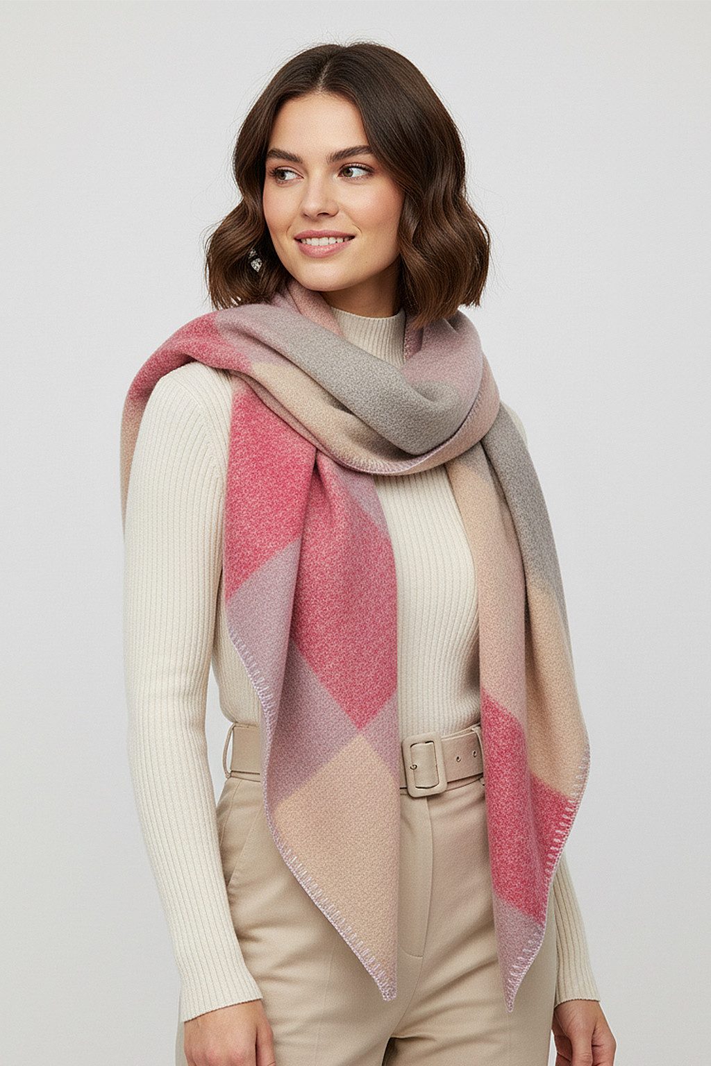 Faera Modeschal Weicher Schal mit Fransen - Leicht und stylisch - Accessoir günstig online kaufen