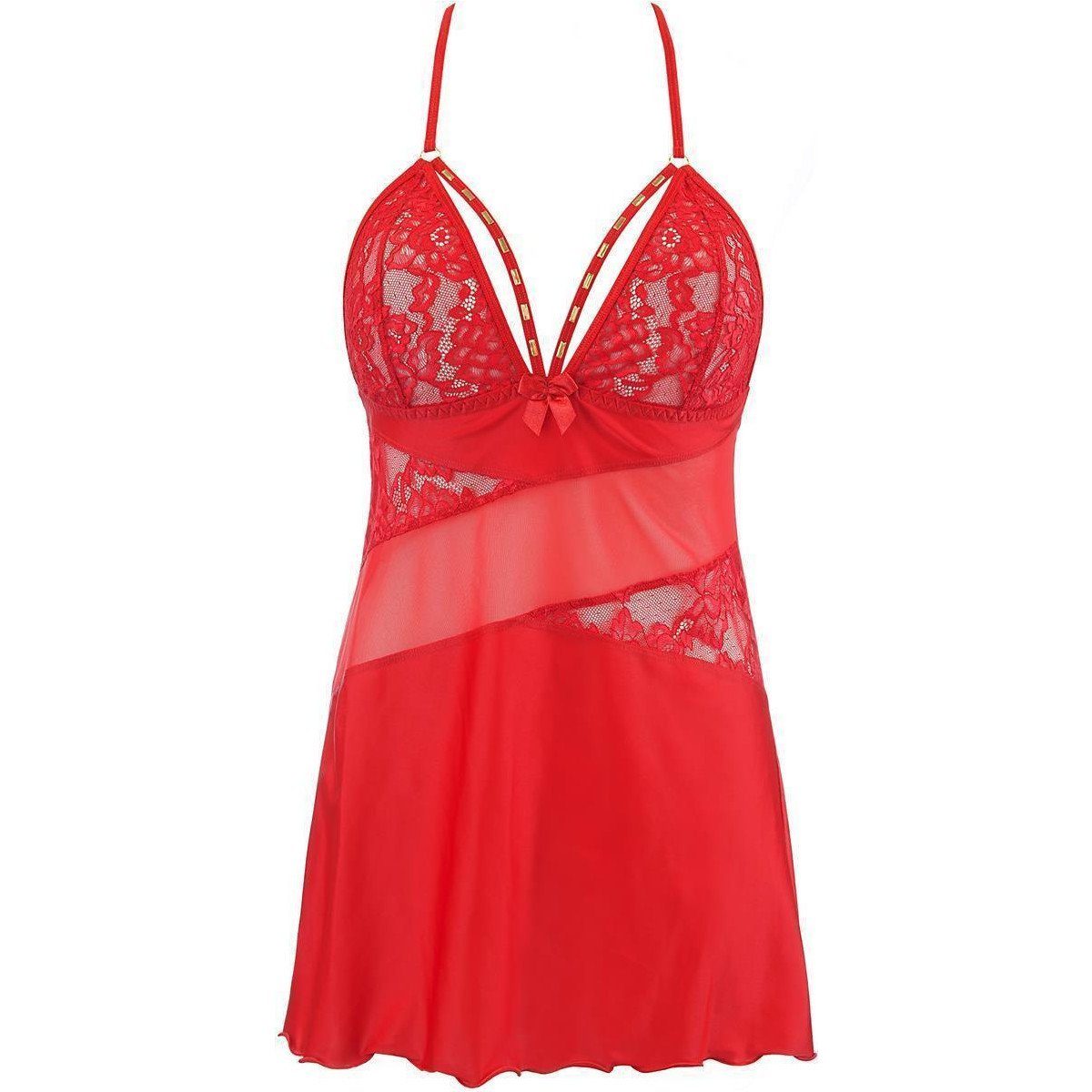 Axami Negligé Axami - V - 10469 babydoll & string red (Packung)