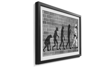 WandbilderXXL Kunstdruck Evolution, Banksy, Wandbild, in 4 Größen erhältlich
