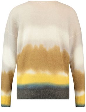 GERRY WEBER Kapuzenpullover Pullover mit Wellenstreifen