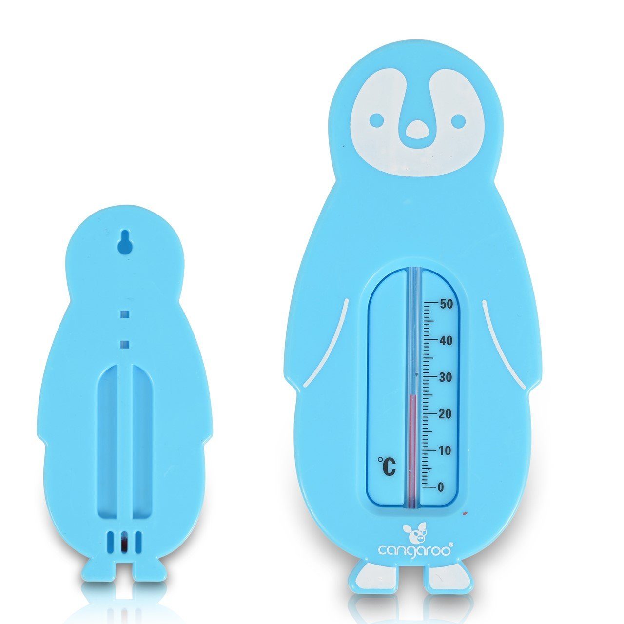 Cangaroo Badethermometer Wasserthermometer Badethermometer, 1-tlg., Messbereich 10 bis 50°C, bruchsicher blau