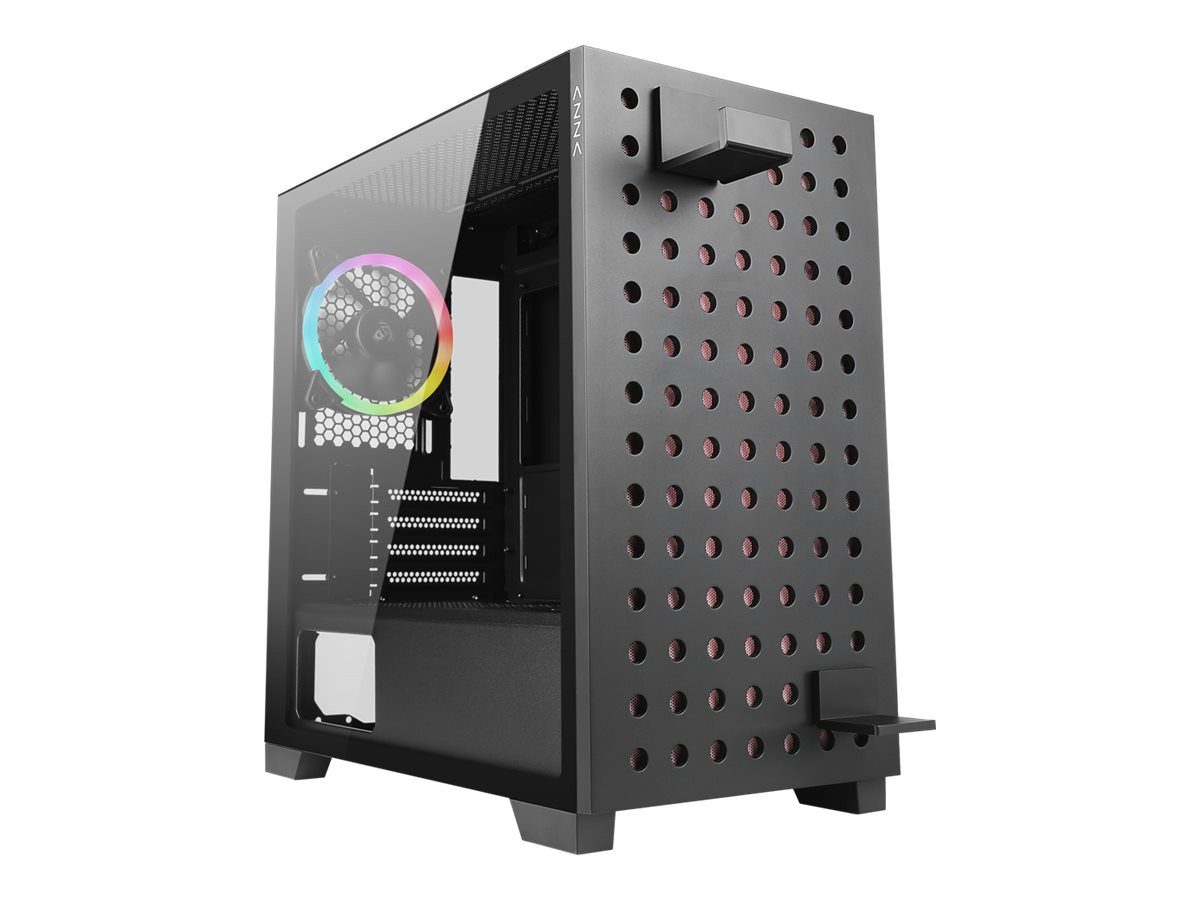 AZZA Корпуса ПК AZZA mATX Elise 140 tempered Glass ARGB 2xUSB3.0