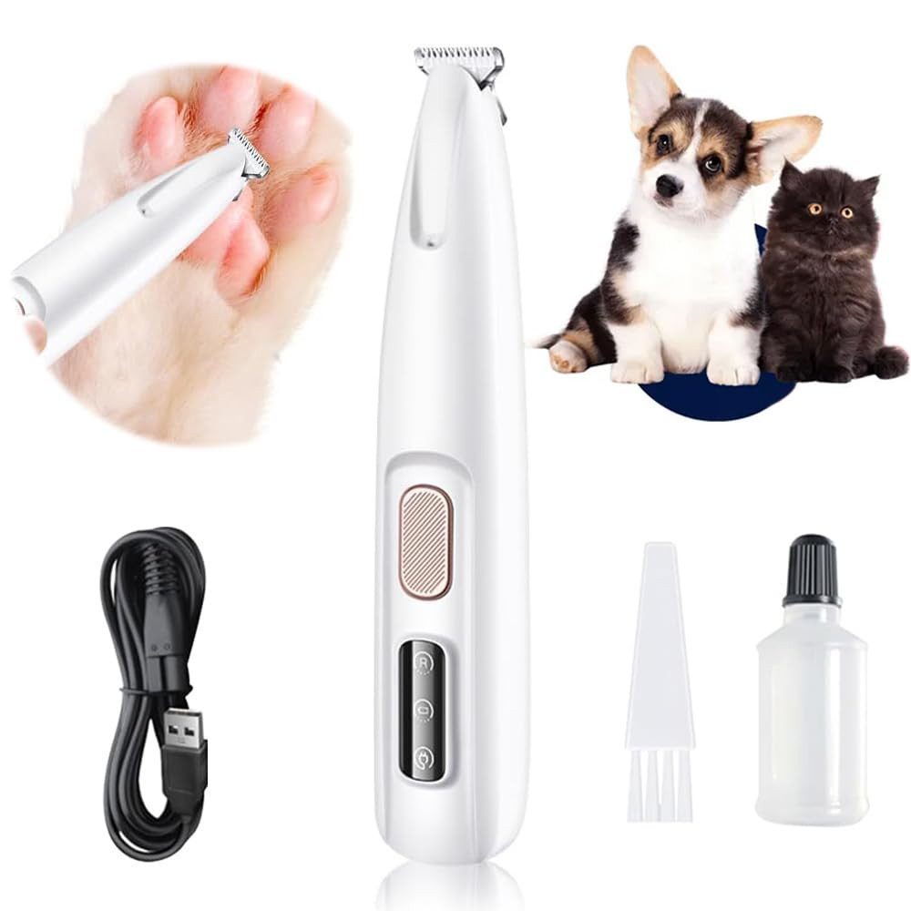 Hundeschermaschine Hundeschermaschine Leise, Pfotentrimmer Mit LED-Licht