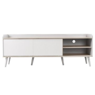 Ulife Lowboard TV-Schrank Fernsehtisch TV Board, mit 2 Türen und 2 Schubladen, 160 x 40 x 58 cm