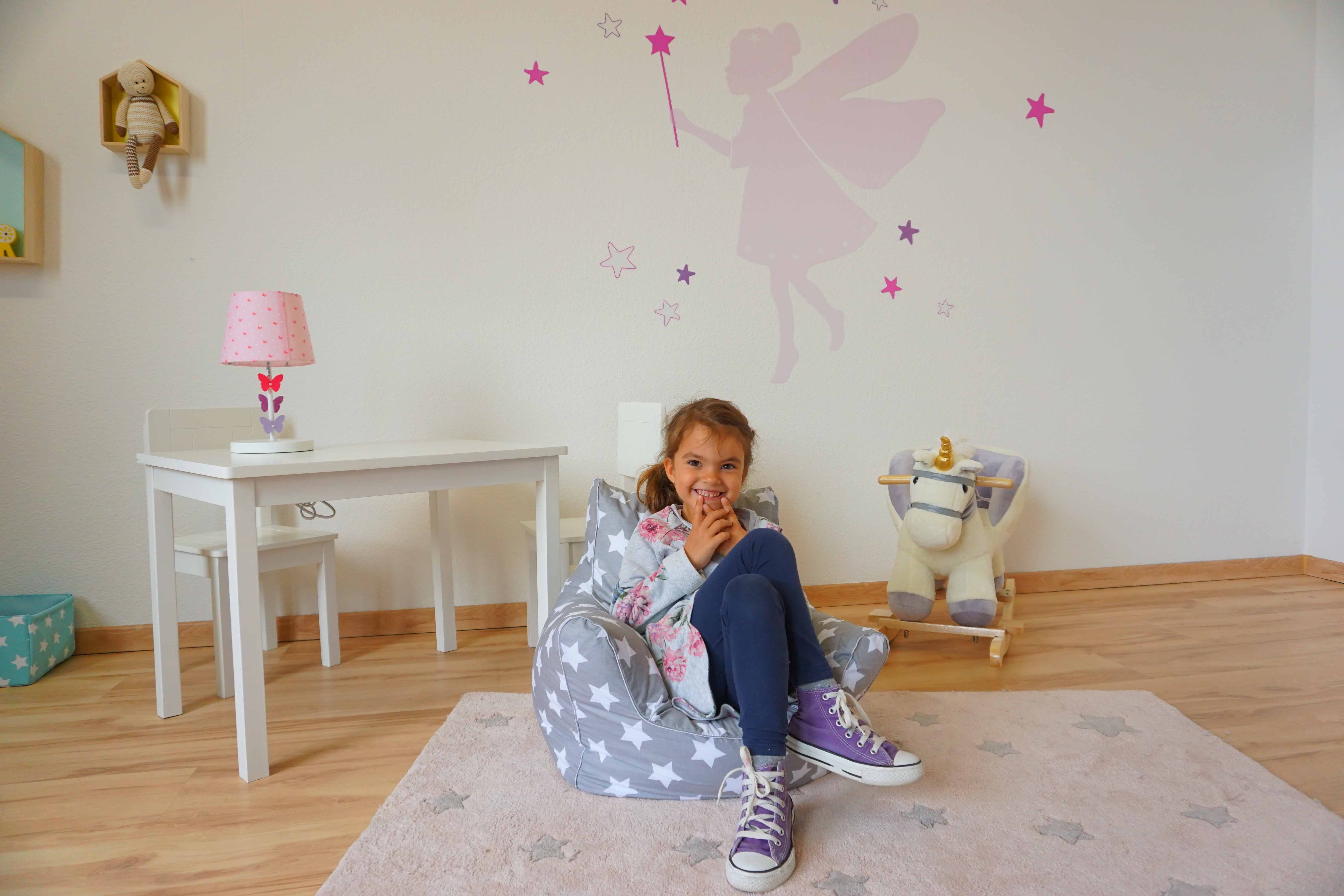 Made Grey in Sitzsack Europe für Knorrtoys® White Stars, Kinder;