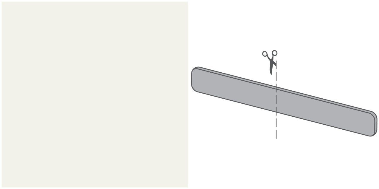 GetaLit Fensterbank Getalit InForm-Blende Typ 3 weiß 405 x 258 x 5 mm