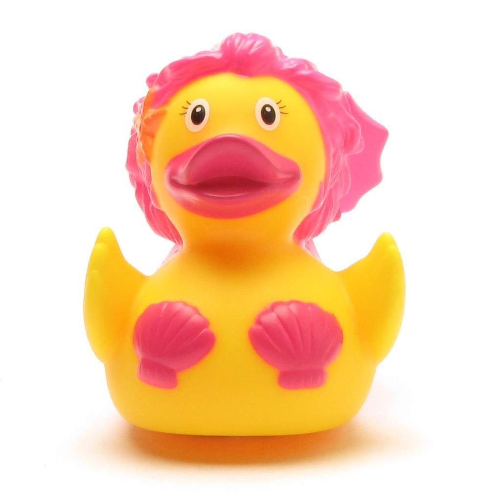 Quietscheente pink - - Badespielzeug Badeente Lilalu Meerjungfrau