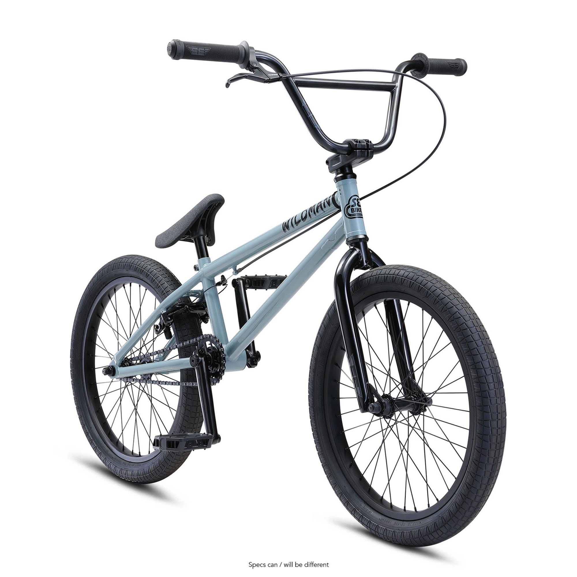 SE Bikes BMX-Rad Wildman, 1 Gang, ohne Schaltung, BMX Fahrrad 20 Zoll 130 - 155 cm Größe Bike für Kinder und Jugendliche grey