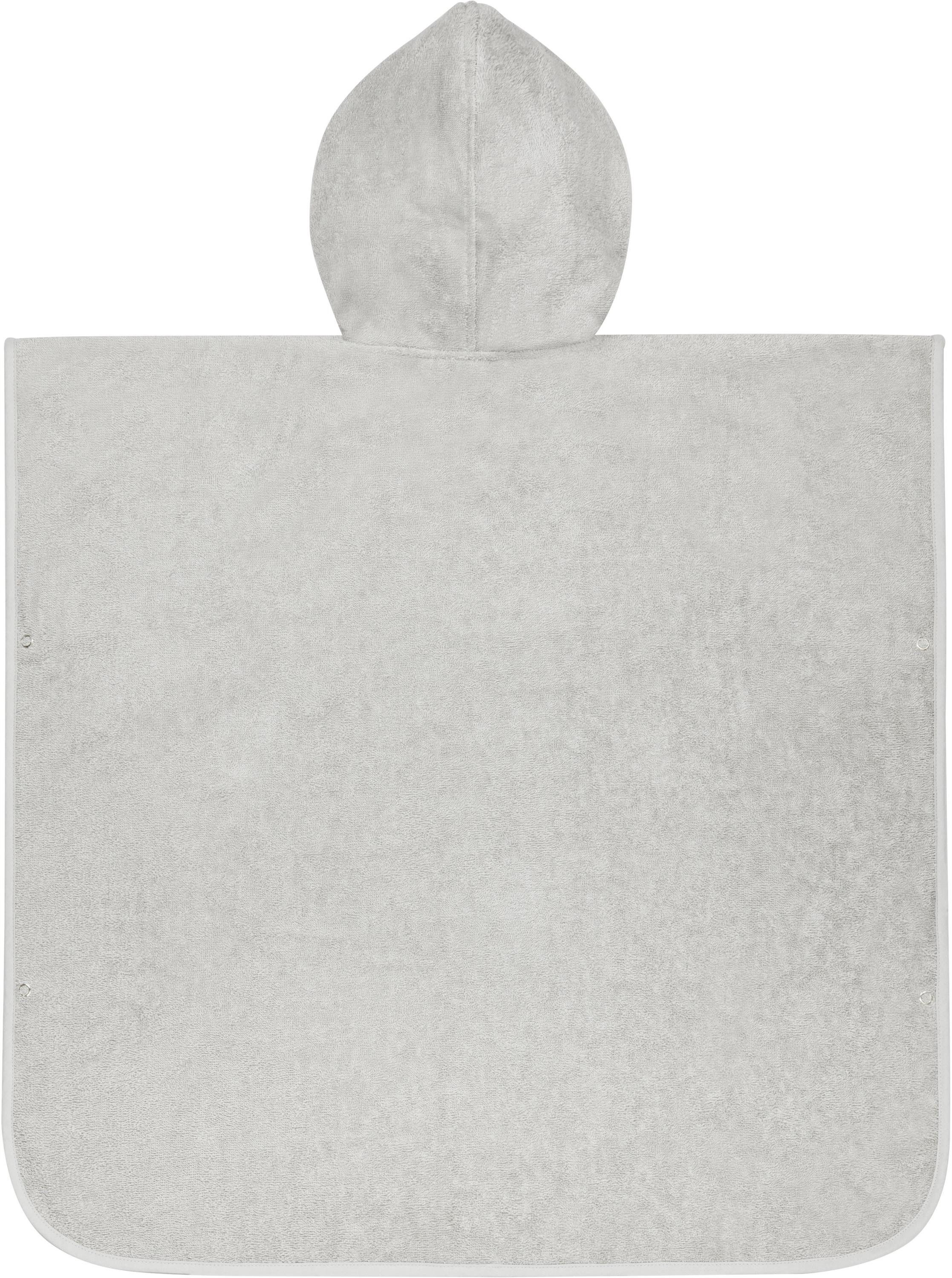 normani Badeponcho Badeponcho aus Bio-Baumwolle für Kinder, Bio-Baumwolle, Kapuze, Schlupf, Kinderbademantel mit Kapuze Strandponcho – Bild 4 von 5