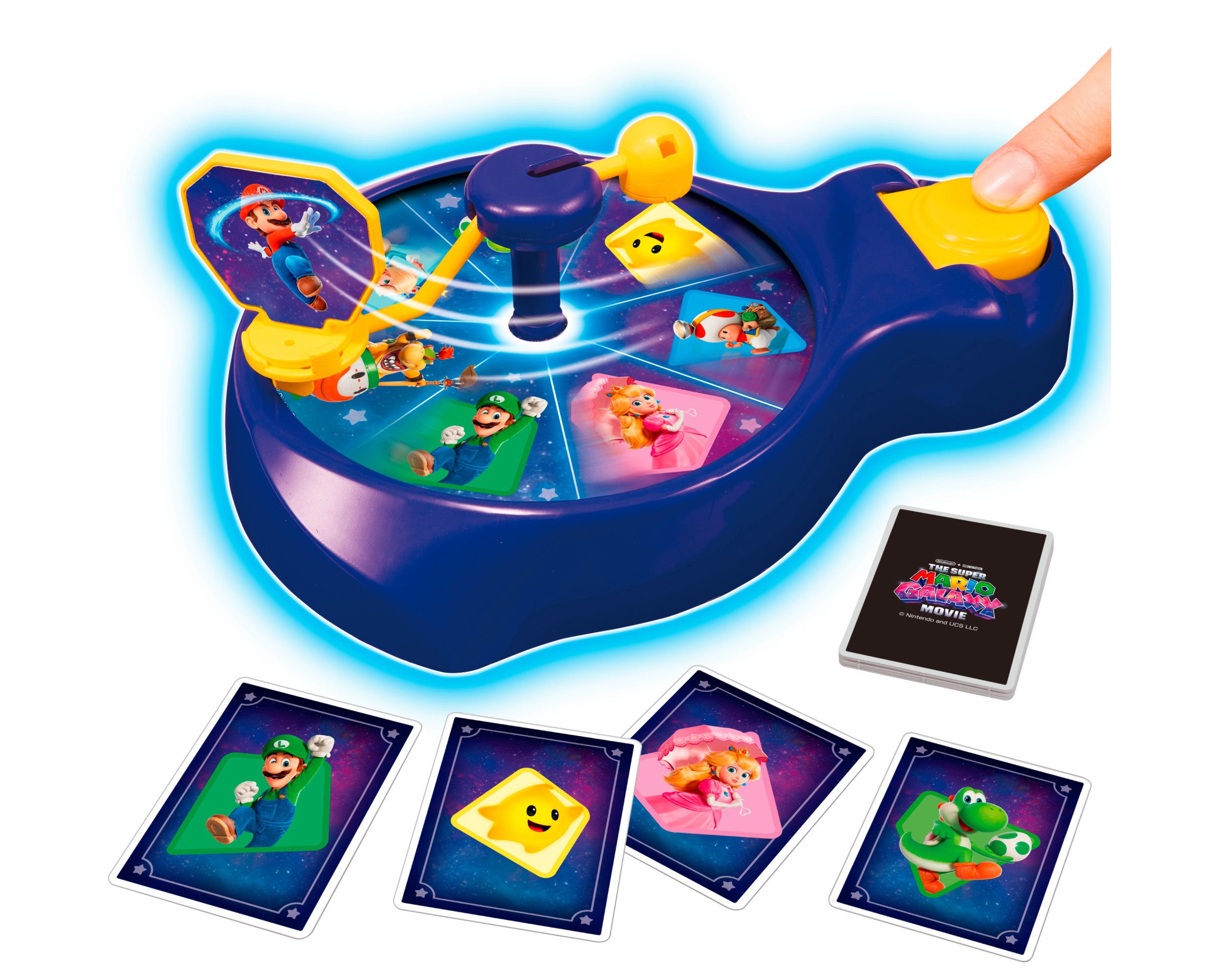 EPOCH Games Spiel Super Mario™ Galaxy Movie Spin'n Match Game, Familienspiel