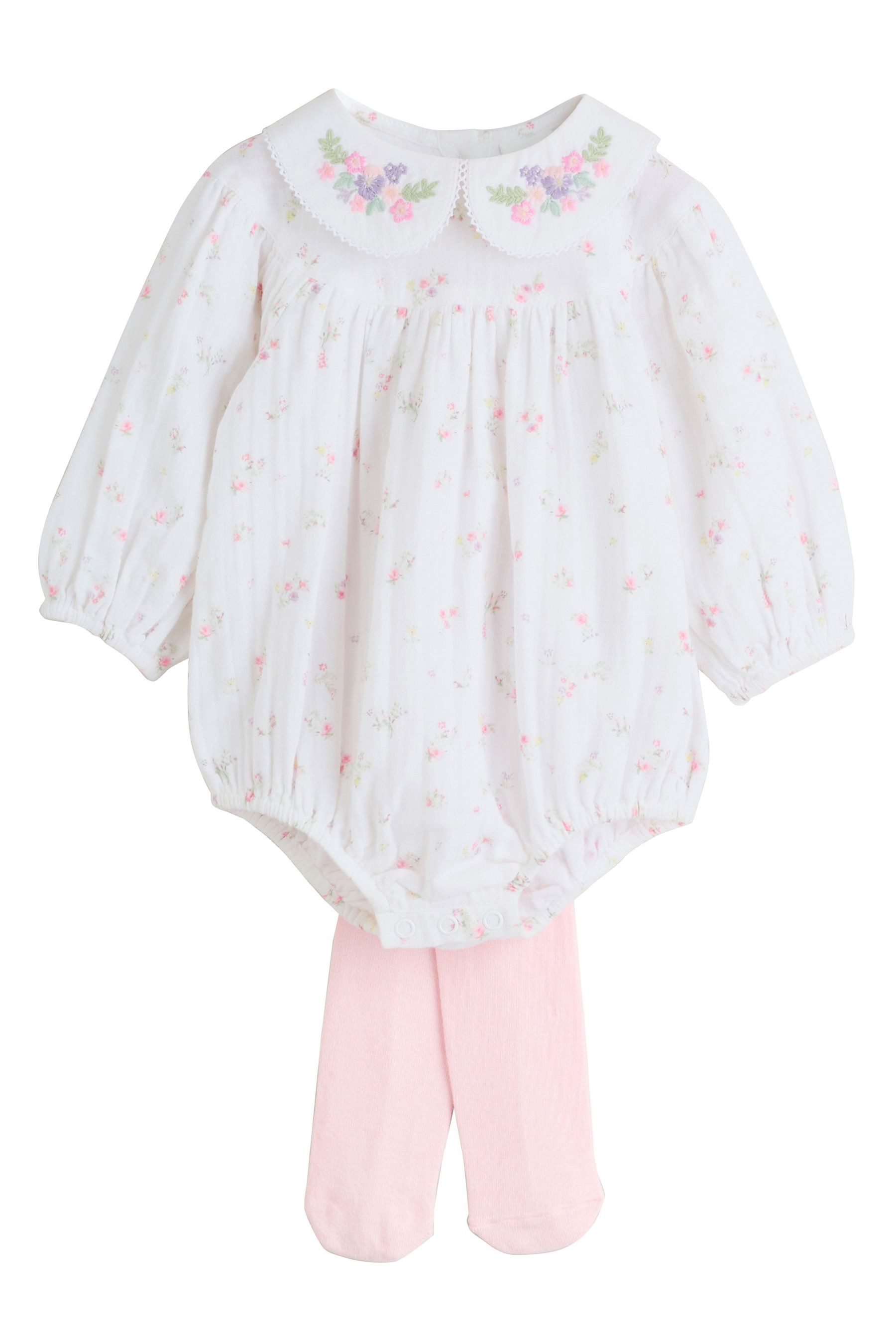 Next Strampler Baby Pluderhose Strampler mit Strumpfhose (2-tlg)