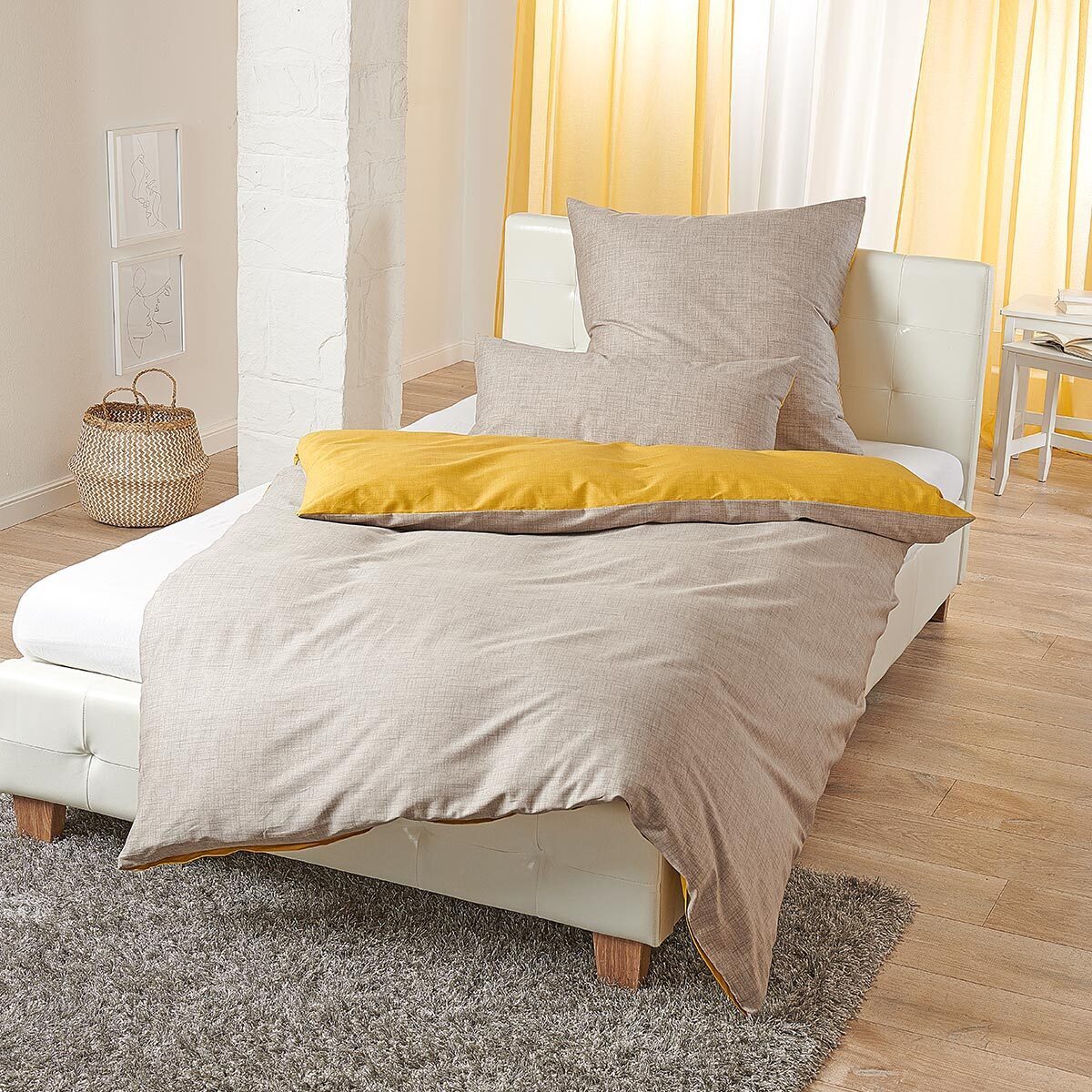 TRAUMSCHLAF Bettwäsche Texture, Mako Satin, 2 günstig online kaufen