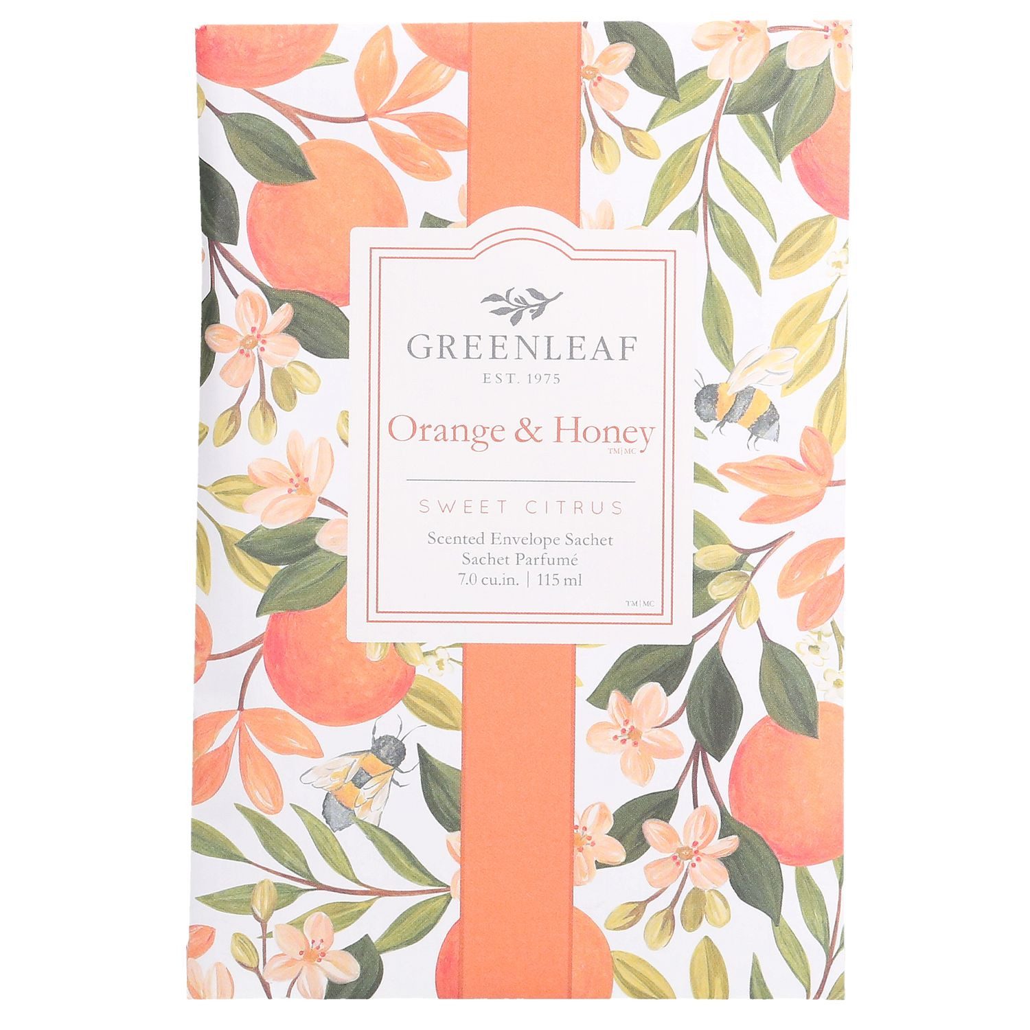 Greenleaf Anti-Geruchs-Säckchen Orange & Honey (1-St), Duft Sachets aus parfümierter Tonerde 115 ml